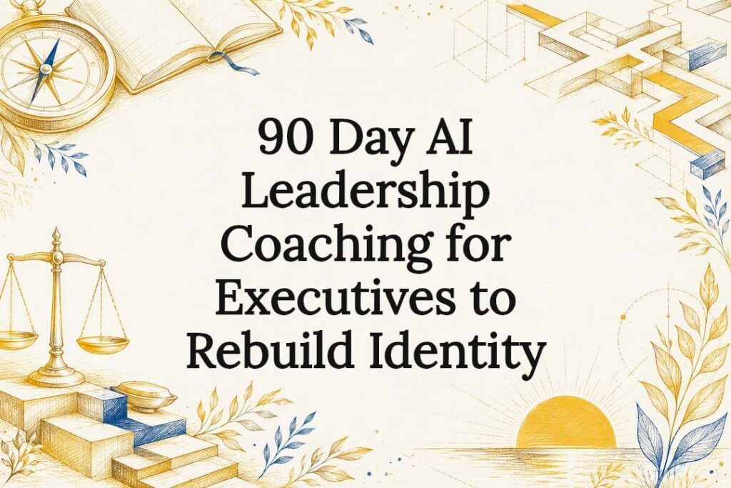 Decorative AI leadership coaching title card