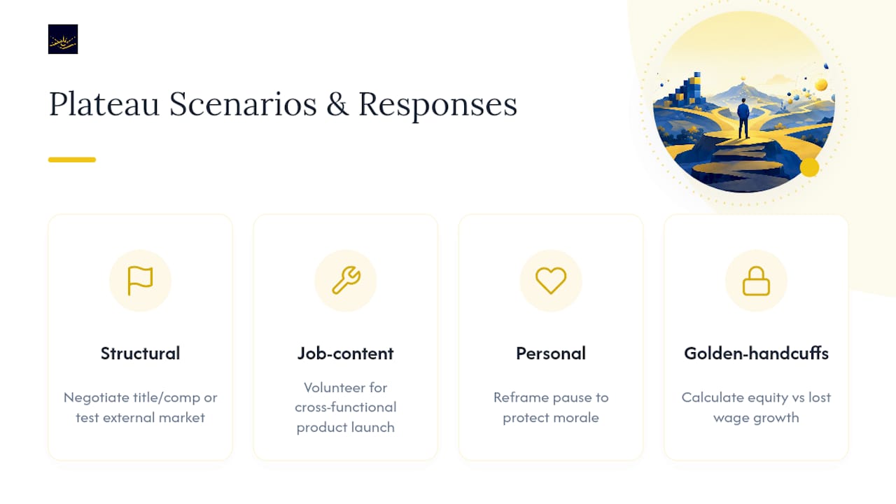 Four career plateau scenarios and responses