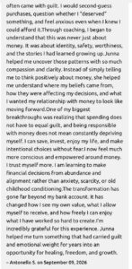 Testimonial Screenshot